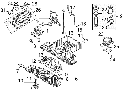 2010 Audi Q7 Filters Diagram 3