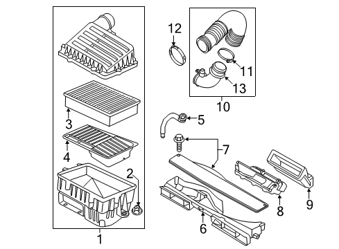 2016 Audi A3 Filters Diagram 2