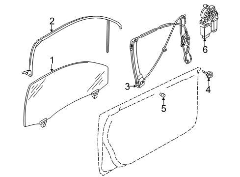 2004 Audi A4 Front Door Diagram