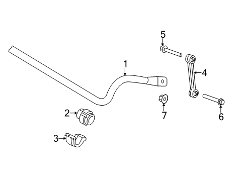 2016 Audi S8 Stabilizer Bar & Components Diagram 2