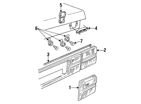 1987 Audi 5000 Quattro Backup Lamps Diagram