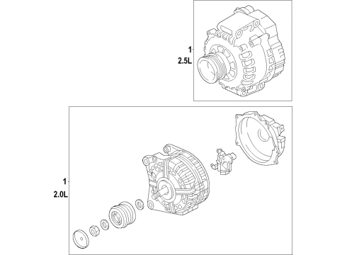 2021 Audi TT RS Quattro Alternator