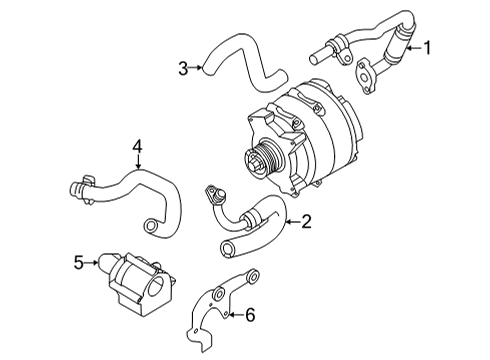 2021 Audi RS6 Avant Hoses, Lines & Pipes Diagram