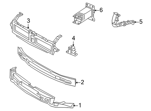 2025 Audi RS5 Sportback Bumper & Components - Front Diagram