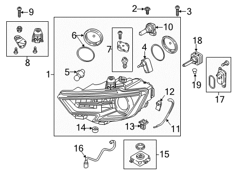 2019 Audi A3 Headlamps Diagram