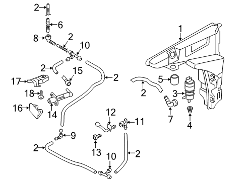 2020 Audi A7 Sportback Bracket Diagram for 4K8-955-775-A