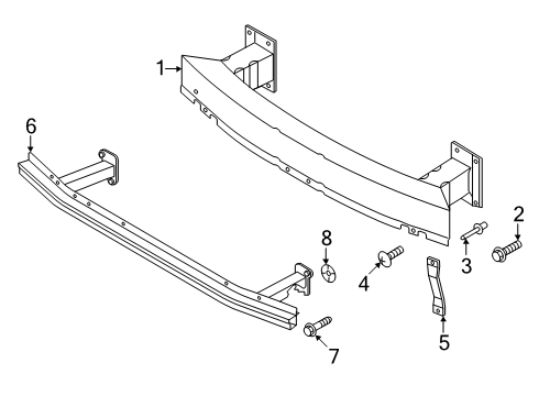 2024 Audi SQ8 e-tron Bumper & Components - Front Diagram 2