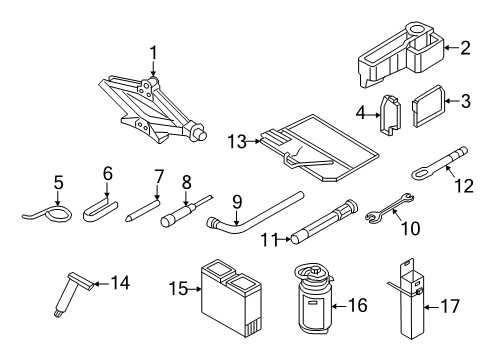2025 Audi Q7 Jack & Components
