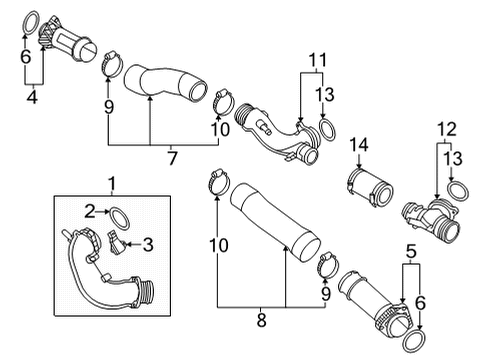 2024 Audi SQ7 Intercooler Diagram