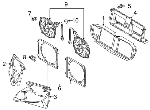 2015 Audi R8 Tail Lamp Assembly Retainer Nut Diagram for N-102-058-03