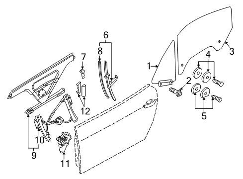 2002 Audi TT Door Diagram