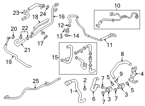 2020 Audi A4 allroad Hoses, Lines & Pipes Diagram
