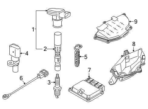 2016 Audi RS7 Ignition Coil Diagram for 079-905-110-R