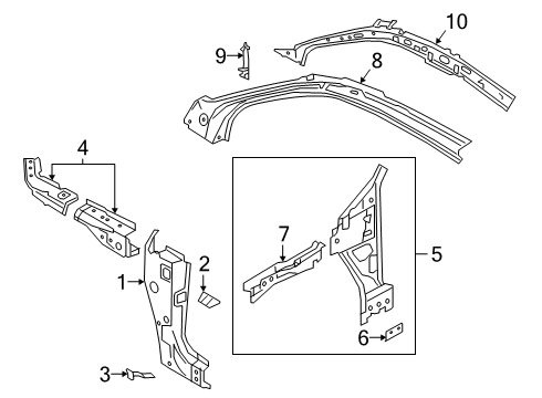 2020 Audi Q3 Hinge Pillar