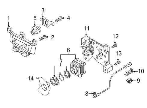 2020 Audi e-tron Sportback Camera Diagram for 4G0-980-552-C