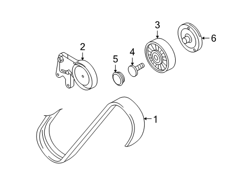 2009 Audi S6 Belts & Pulleys