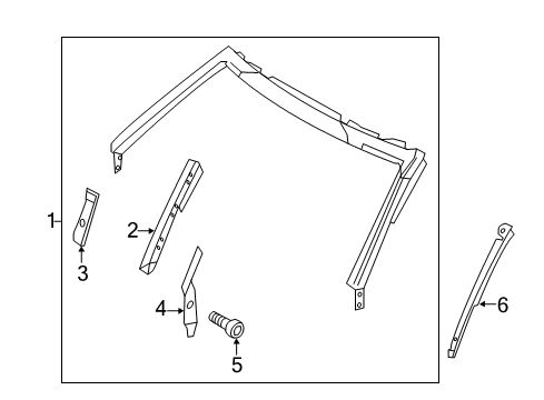 2014 Audi R8 Windshield Header & Components