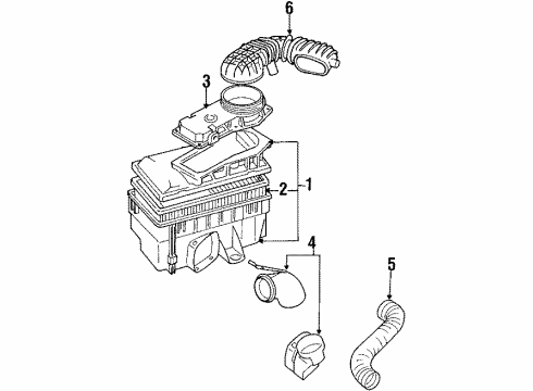 1991 Audi 80 Quattro Air Inlet