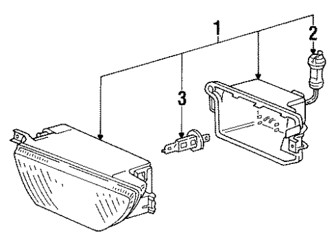 1994 Audi 90 Fog Lamps Diagram