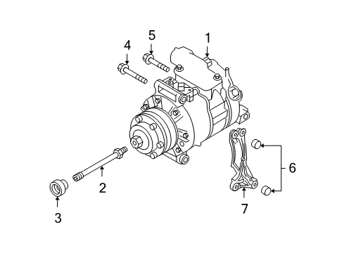 2007 Audi S6 A/C Compressor Diagram