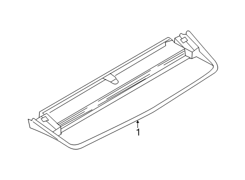 2014 Audi RS5 High Mount Lamp Diagram for 8T0-945-097-B