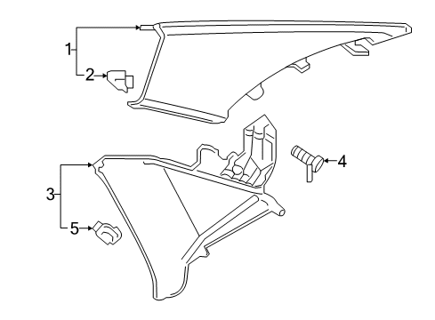 2025 Audi A4 Quattro Interior Trim - Quarter Panels