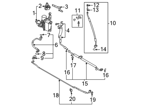 2020 Audi A8 Quattro A/C Tube Diagram for 4N0-816-726-D