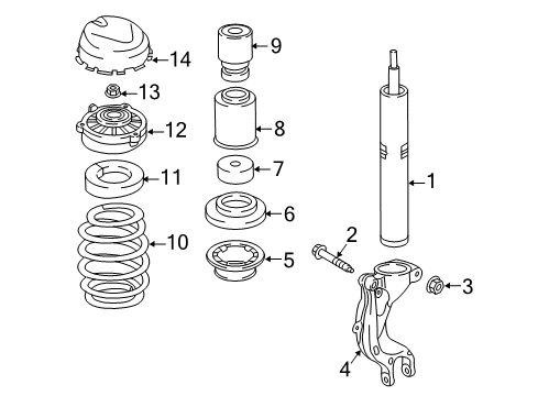 2017 Audi Q7 Shocks & Components Diagram 2