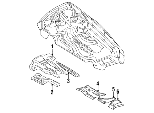 1991 Audi V8 Quattro Heat & Sound Insulators