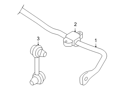 2008 Audi S8 Stabilizer Bar & Components Diagram 4