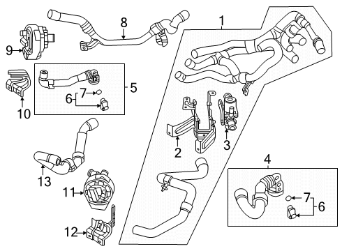 2025 Audi Q4 e-tron Hoses, Lines & Pipes Diagram 6