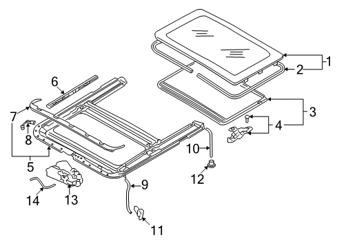 2006 Audi A4 Quattro Sunroof Diagram