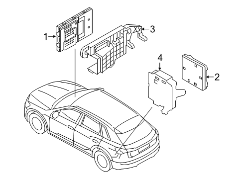 2020 Audi e-tron Sportback Electrical Components Diagram 12