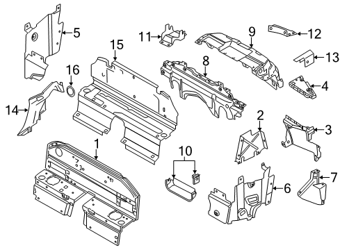 2014 Audi R8 Lower Shield Diagram for 420-825-733-A