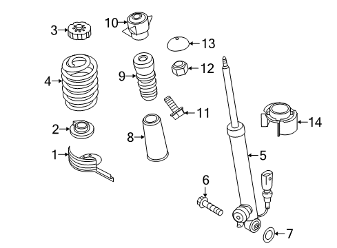 2016 Audi RS7 Struts & Components Diagram 5