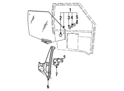 1997 Audi A6 Rear Door Diagram