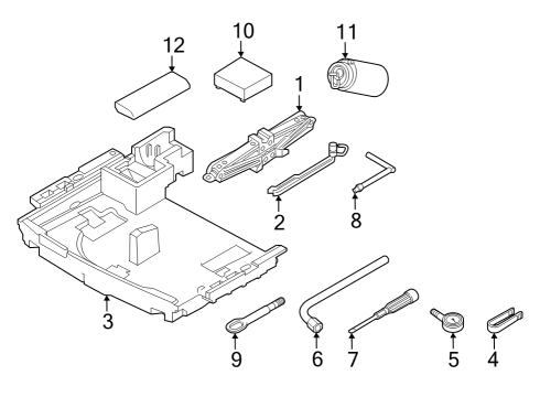2021 Audi SQ5 Sportback Jack & Components