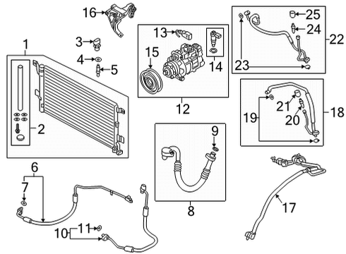 2022 Audi RS7 Sportback A/C Compressor Diagram
