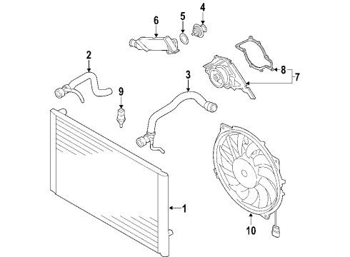 2006 Audi A8 Quattro Cooling System Diagram