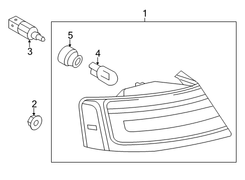 2013 Audi RS5 Bulbs Diagram 2