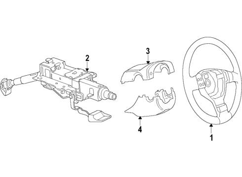 2019 Audi TT RS Quattro Steering Column Diagram