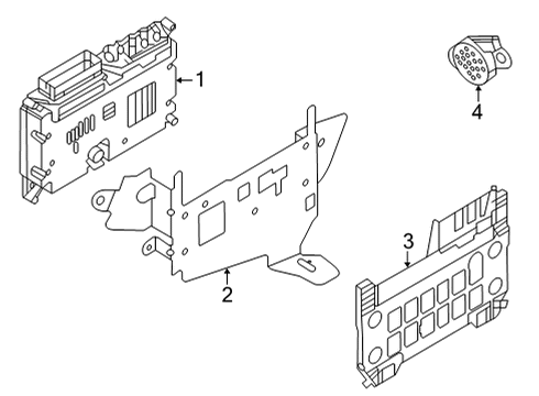 2022 Audi e-tron GT Parking Aid Diagram