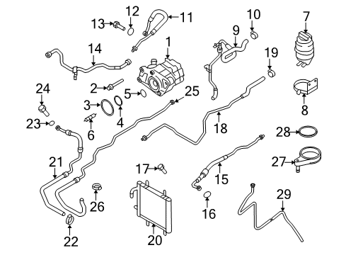 2014 Audi R8 P/S Pump & Hoses Diagram
