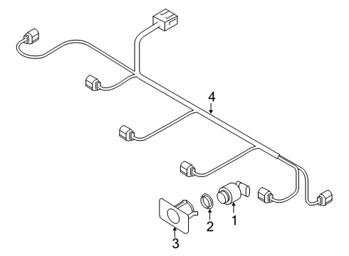 2020 Audi e-tron Sportback Electrical Components - Front Bumper Diagram 5