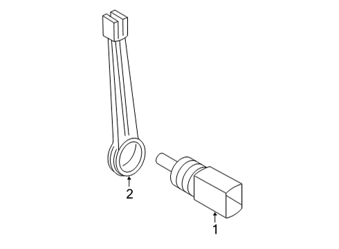 2021 Audi S8 Electrical Components - Front Bumper Diagram 6