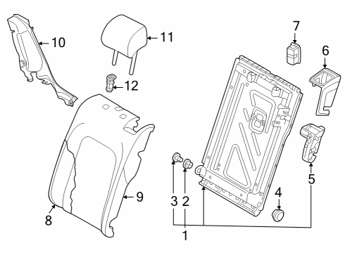 2023 Audi Q4 e-tron Cover Diagram for 8V0-885-879-C-LH6