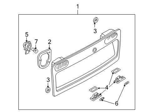 2003 Audi S6 License Lamps Diagram