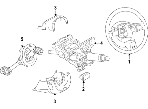 2024 Audi S4 Steering Column Diagram