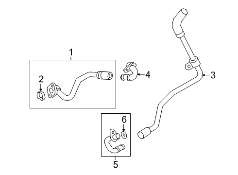 2021 Audi A6 Quattro Hoses, Lines & Pipes Diagram 3