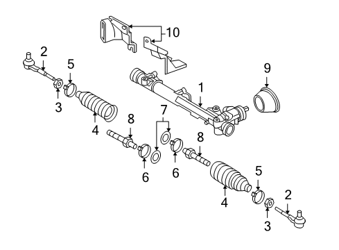 2006 Audi S4 Steering Gear & Linkage - Steering Diagram 2
